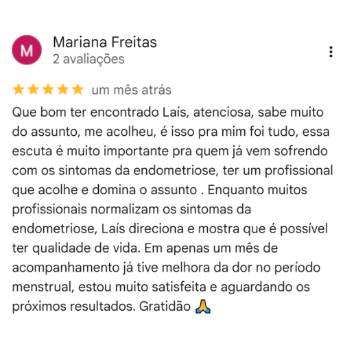 Depoimento Google Lais Fonseca