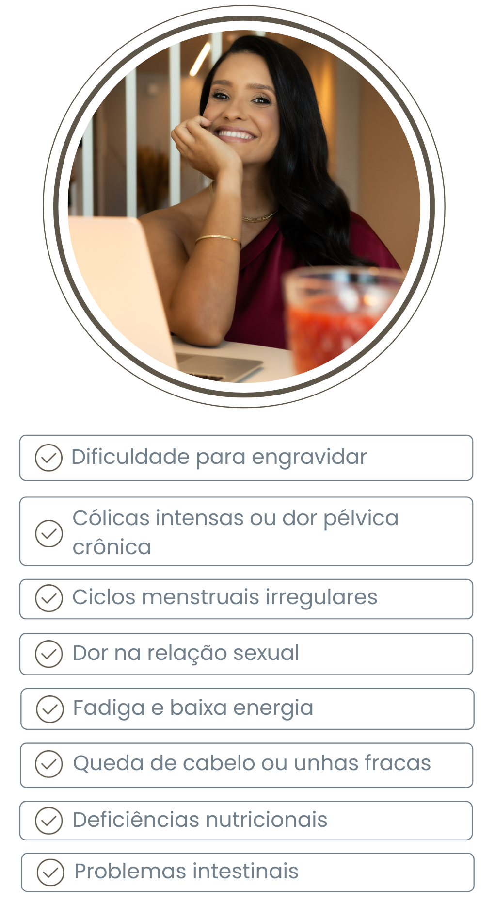 Sintomas para procurar uma nutricionista especializada em fertilidade em mobile